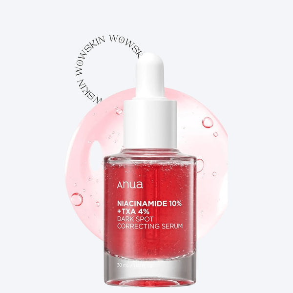 Niacinamide 10%+TXA 4% Serum - WowSkin Romania Anua Niacinamide 10% + TXA 4% Serum estompează petele pigmentare și iluminează tenul. Ser coreean eficient pentru un aspect uniform și sănătos al pielii.